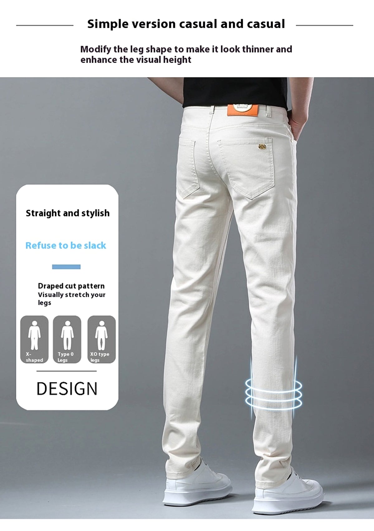 Men's Korean Style Slim-fitting Ankle-tied Youth High-end Pants - enhanced image 7