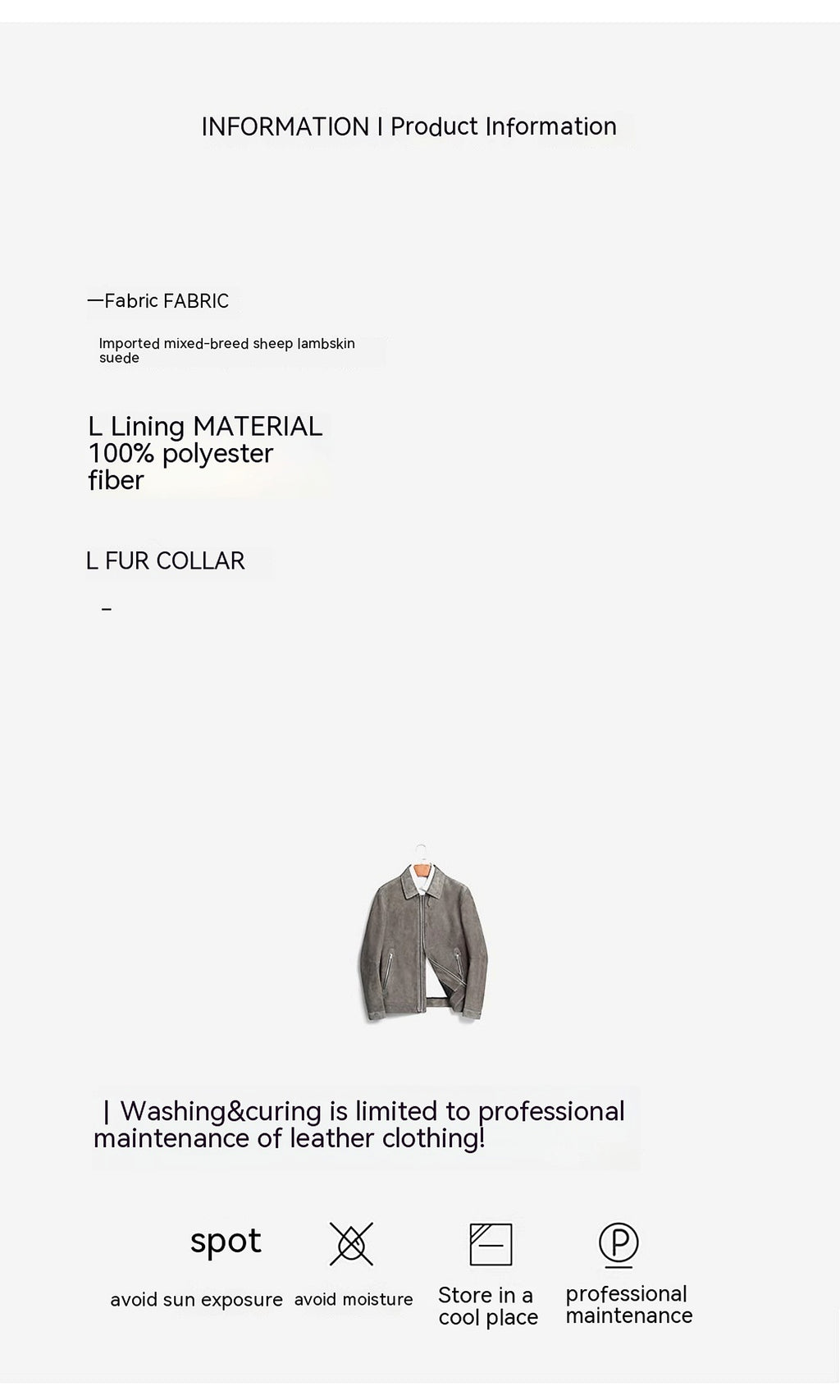 A1. Men's Lambskin Suede Lapel Biker's Leather Jacket - enhanced image 7