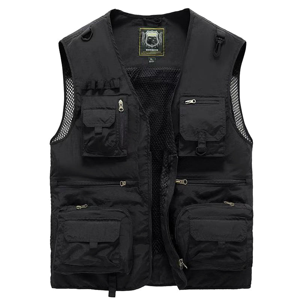 Safari waistcoat multi-pocket men jacket - enhanced image 7