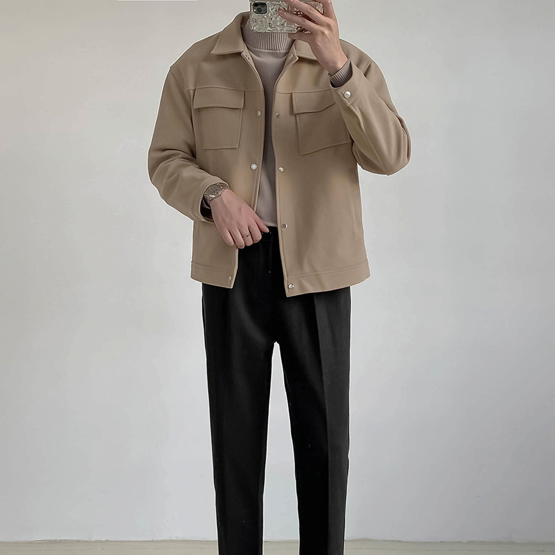 Men's Thick Loose Casual Short Jacket - enhanced image 7
