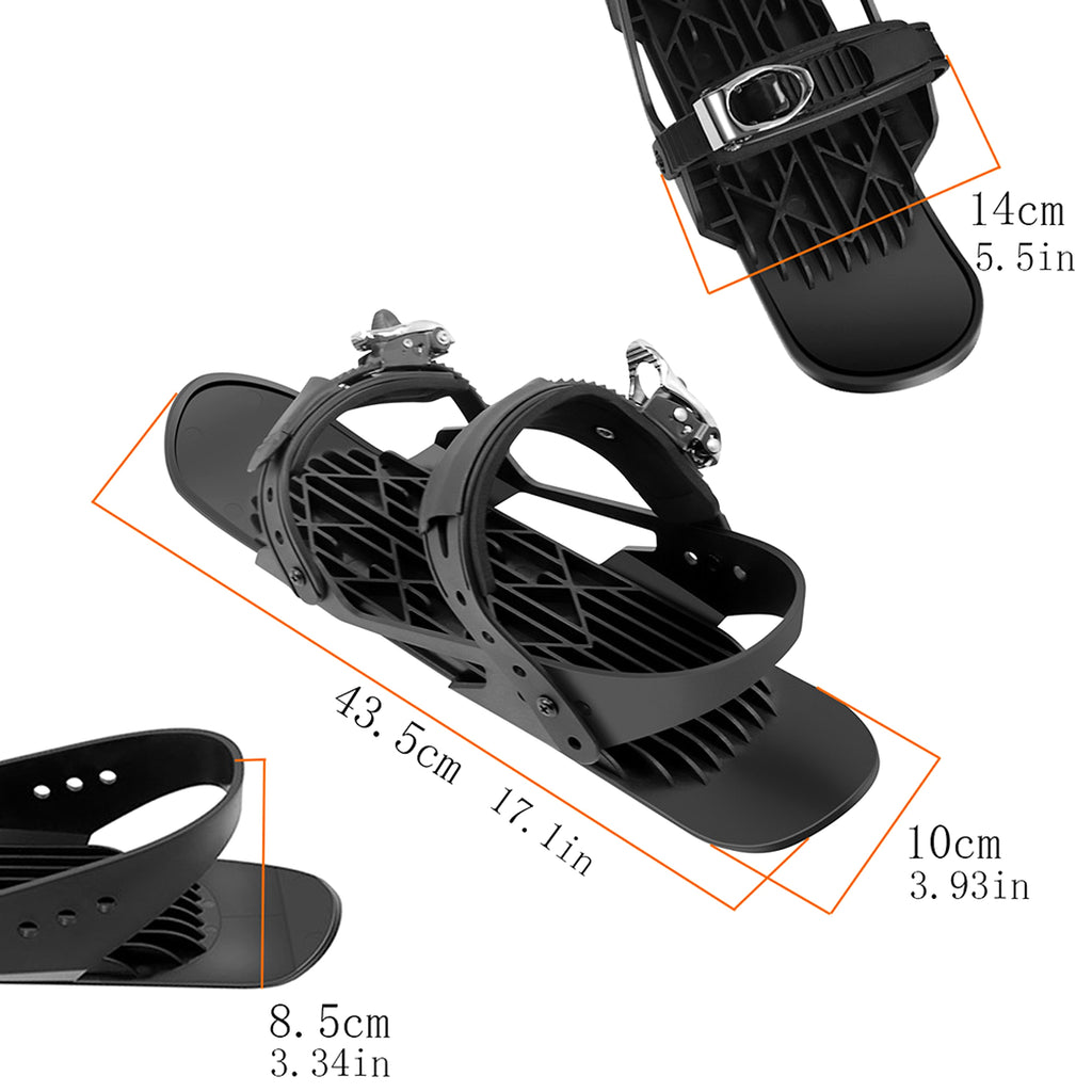 Mini Ski Skates Portable Short Skiboard Adjustable Skates For Snow - enhanced image 7