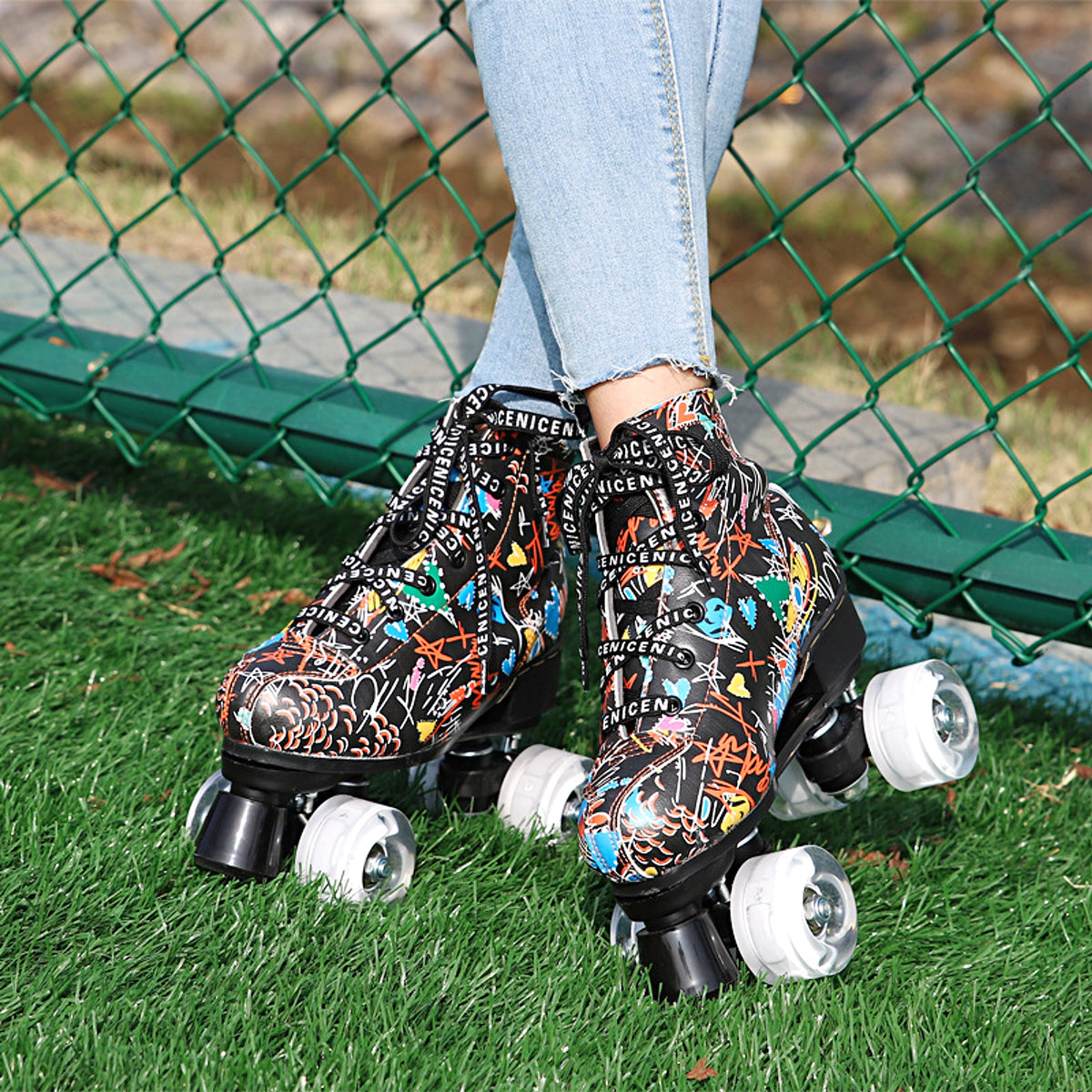 New Cool Roller Skates Double Row Skates - enhanced image 7