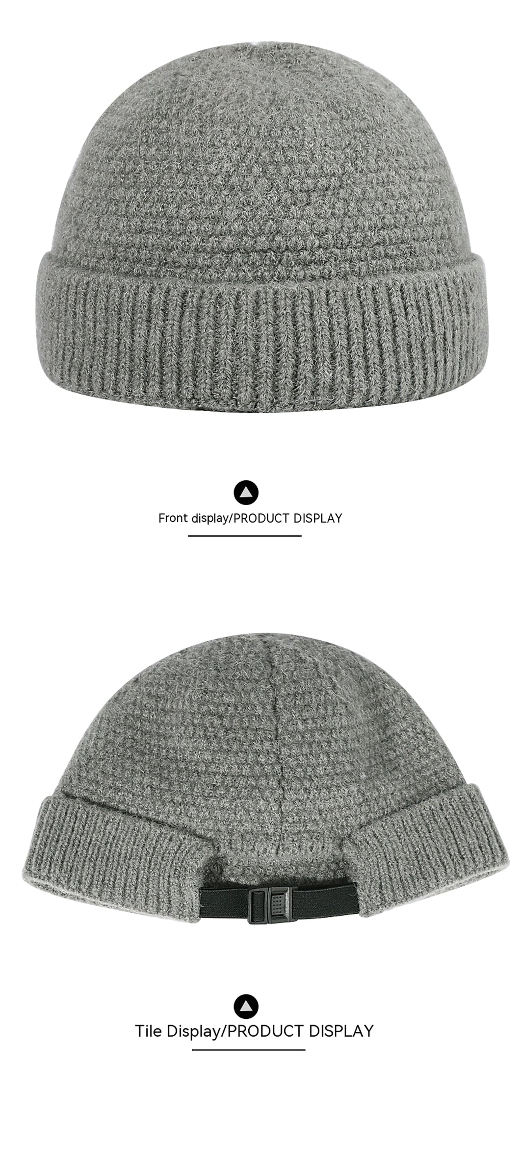 Outdoor Warm Hemming Knitted Woolen Cap - enhanced image 7