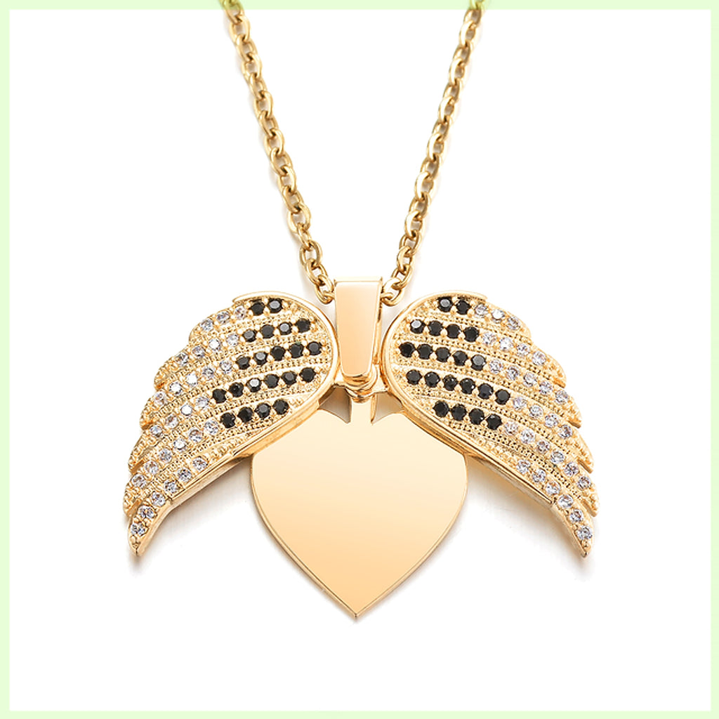 Personalized Women Chain Necklace Custom Engraved Heart Name - enhanced image 7