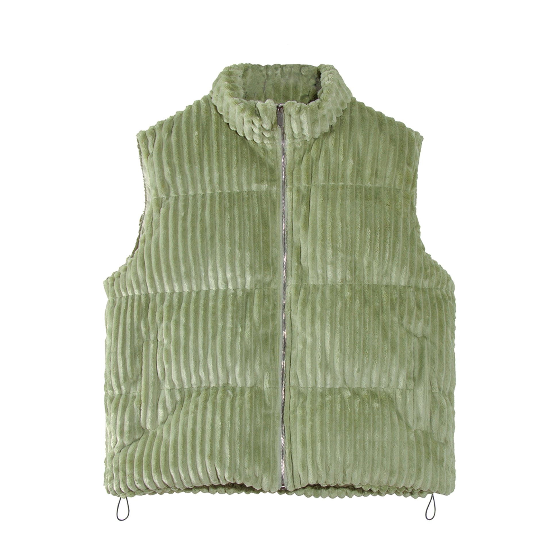 Polar Plush Stand-up Collar Cotton-padded Coat Men's Winter Loose Casual Pure Color Thickened Vest - enhanced image 7