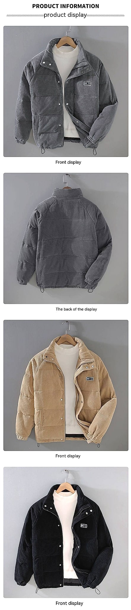 Puffer Jacket Coat Outerwear Top Men