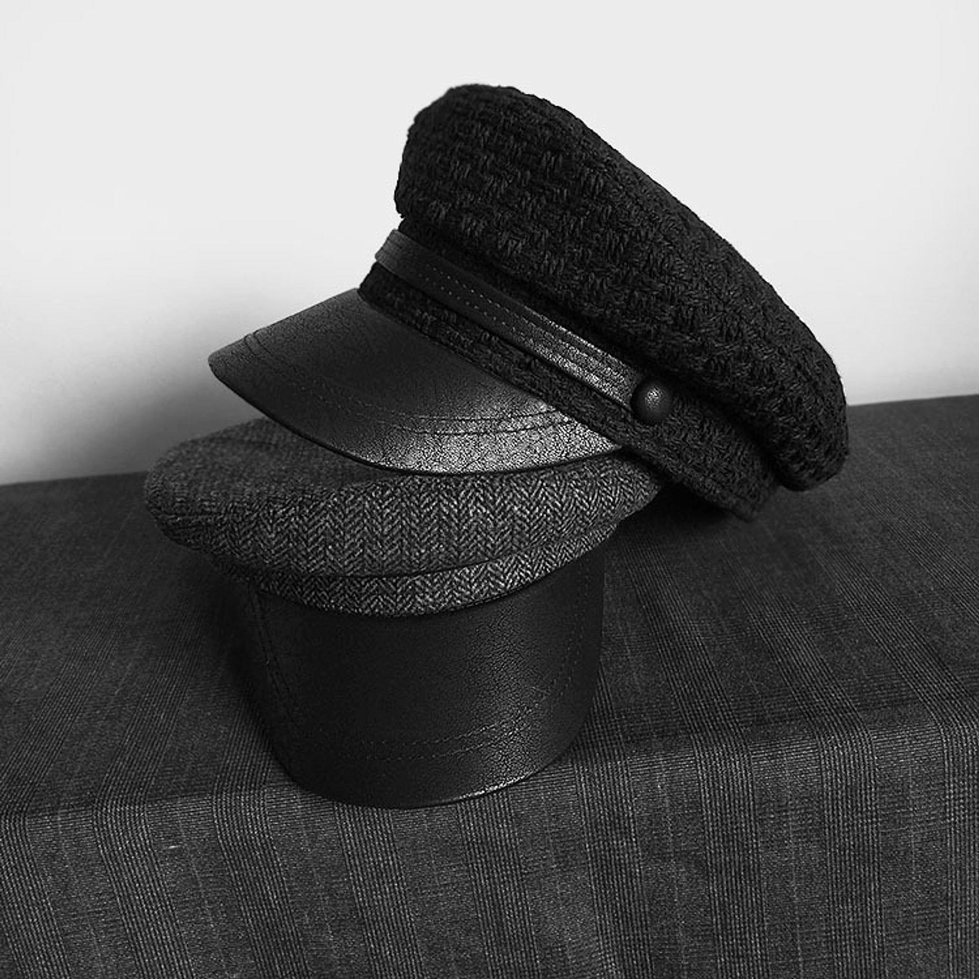 Retro Navy Style Fashion Navy Hat - enhanced image 7