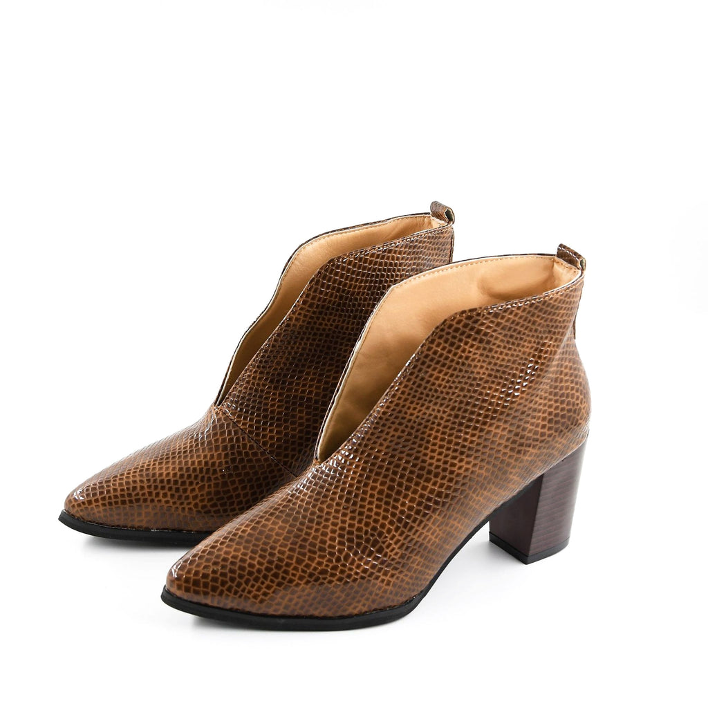 Retro Square Toe Casual Large Size Single Shoe Mid Heel - enhanced image 7