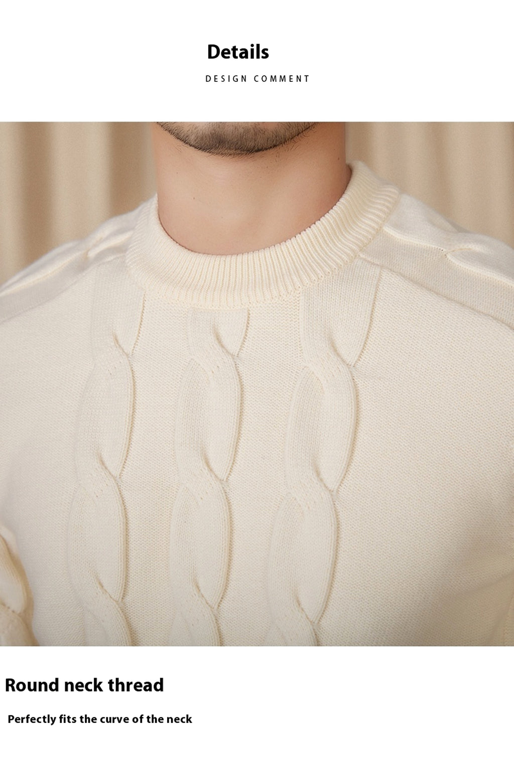 Round-neck Long-sleeved Pullover Jacquard Slim-fit Stretch Sweater - enhanced image 7