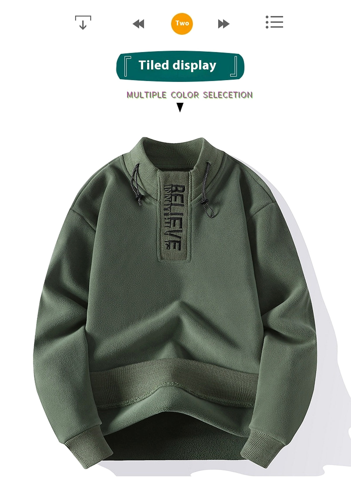 Round Neck Sweater — Men's and Women's Long Sleeves Couple Top - enhanced image 7
