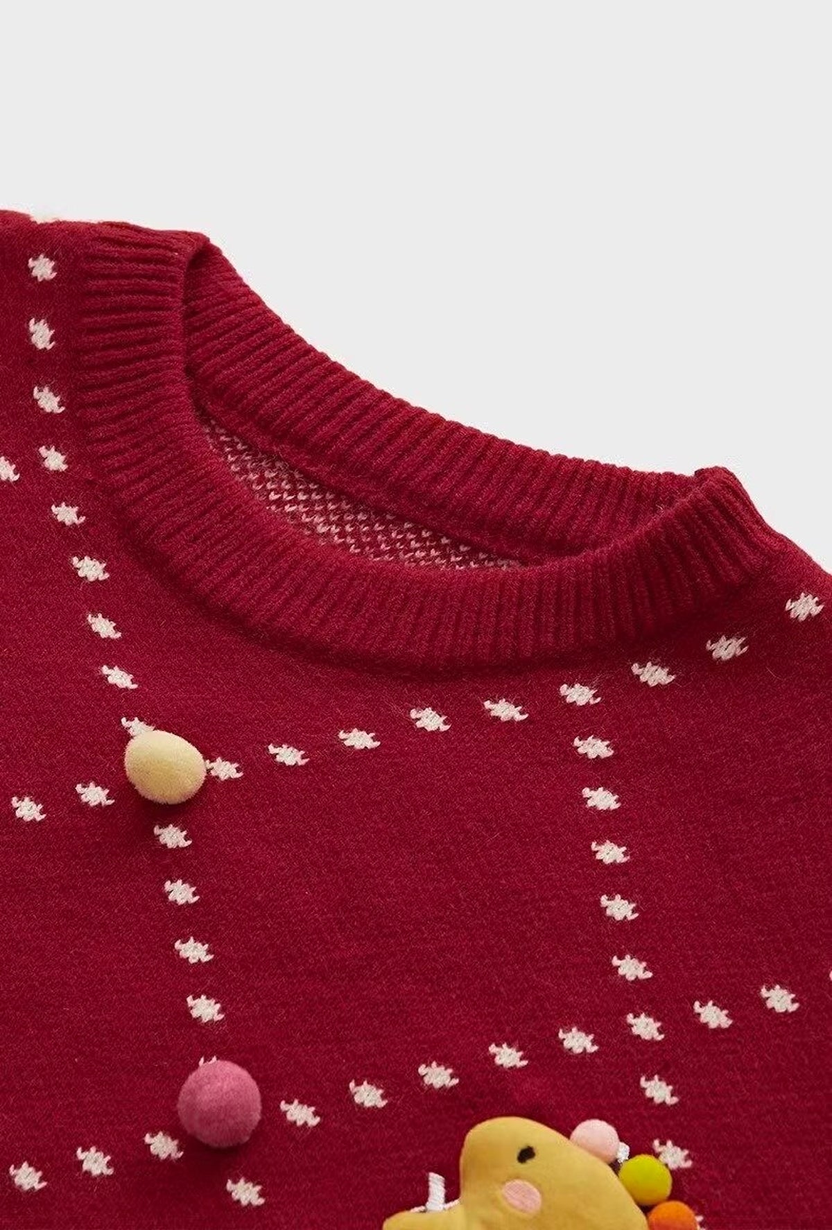 Round Neck Sweater Sweater Boy's Undershirt - enhanced image 7