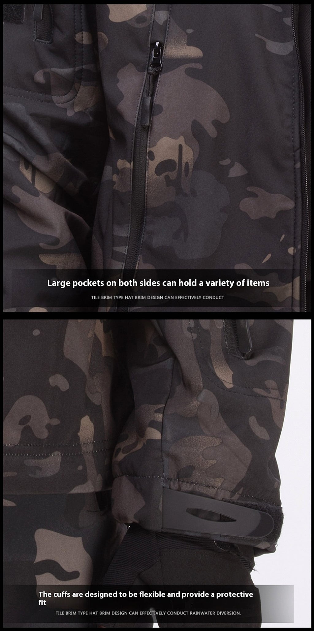 Shark Skin Soft Shell Jacket Outdoor - enhanced image 7