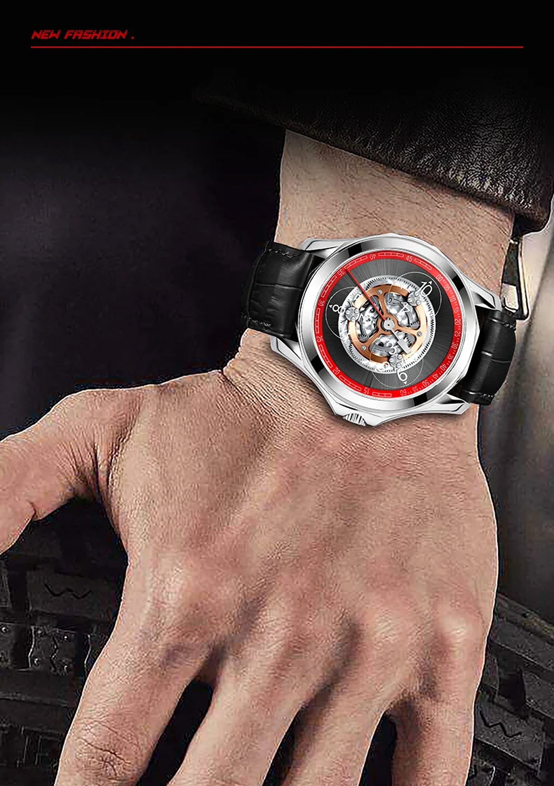 Small Watch Men's Automatic Hollow Mechanical Watch – Precision Craftsmanship - enhanced image 7