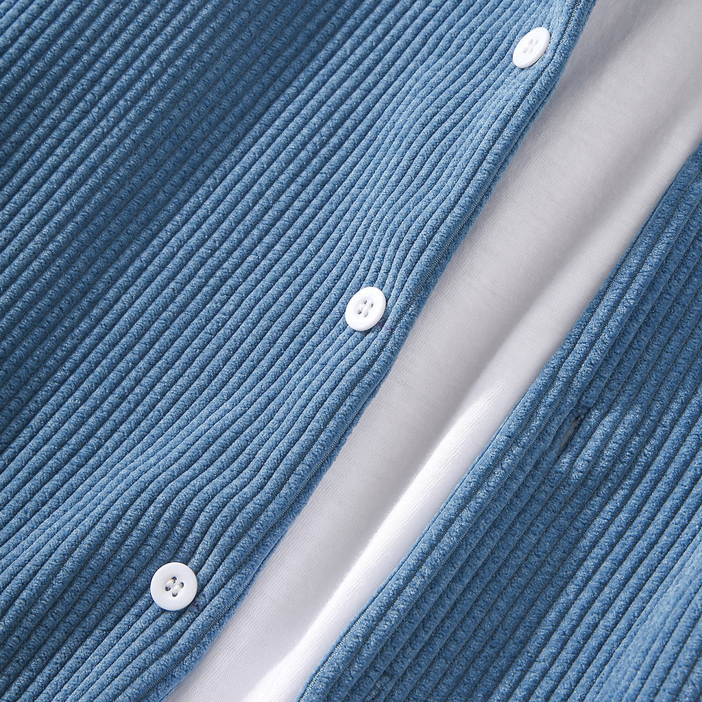 Solid Color Long Sleeve Dress Shirt Men - enhanced image 7