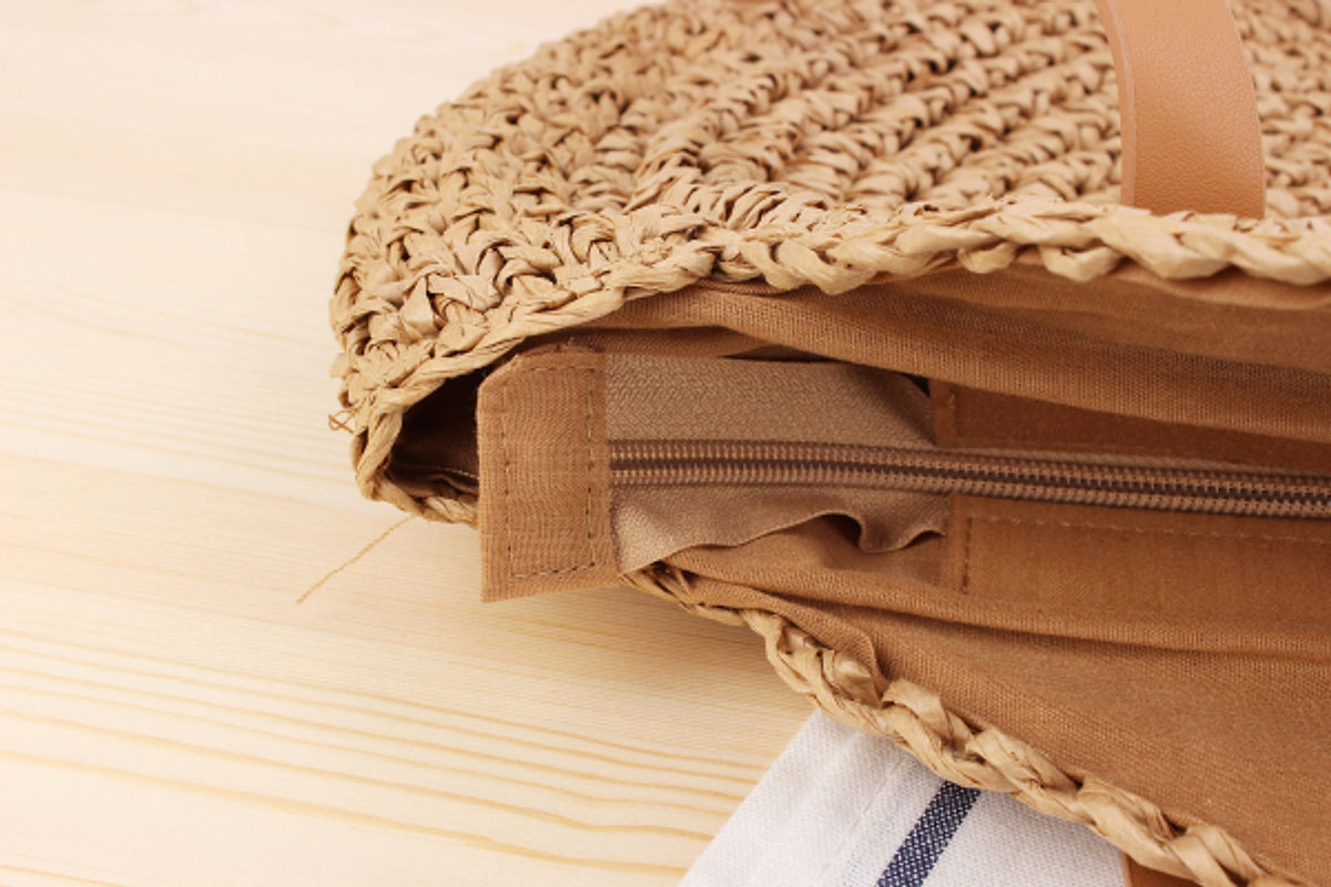 SolunaBag™ – Round Woven Straw Edition - enhanced image 7