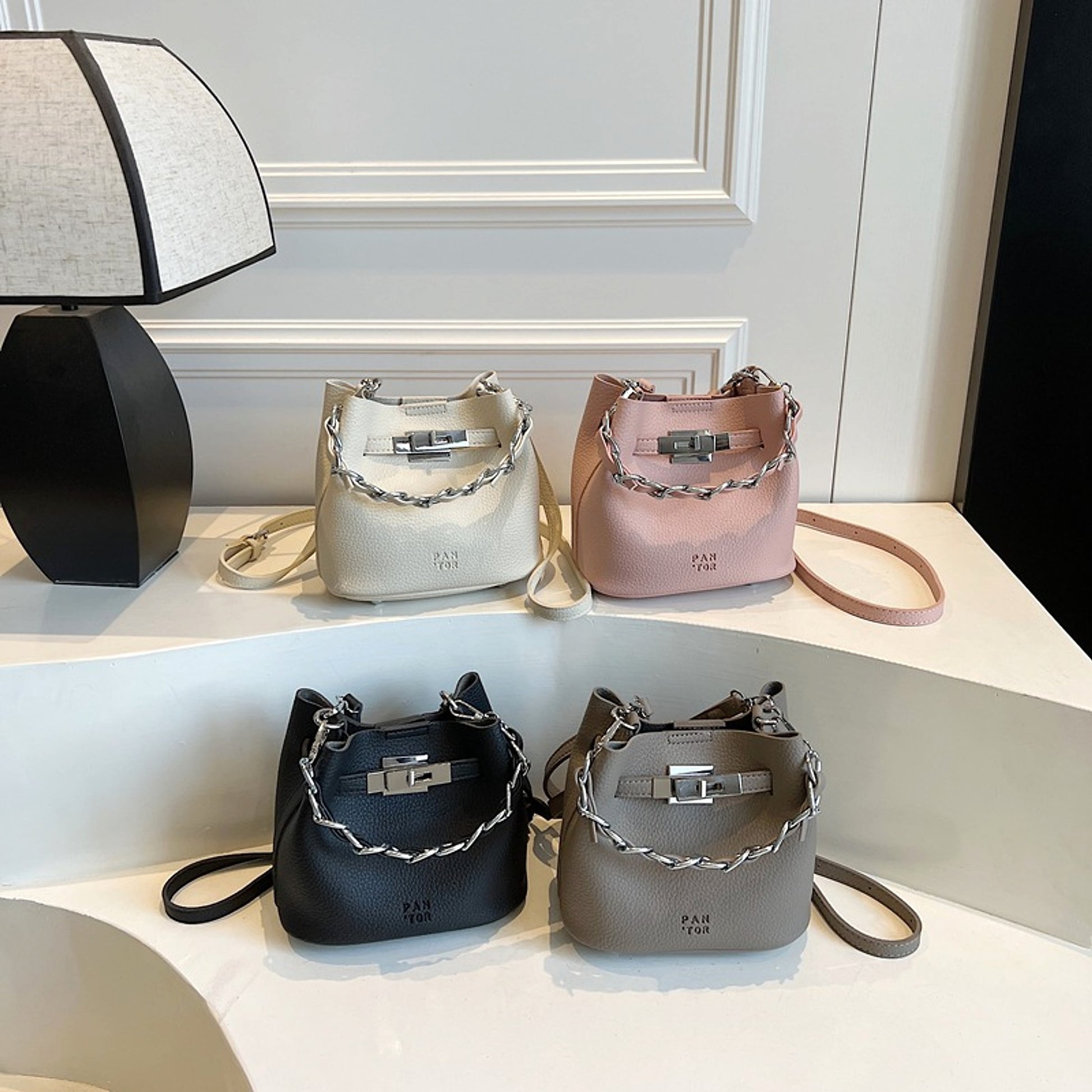 SolunaLuxe™ – RetroBucket Soft Chain Bag - enhanced image 7