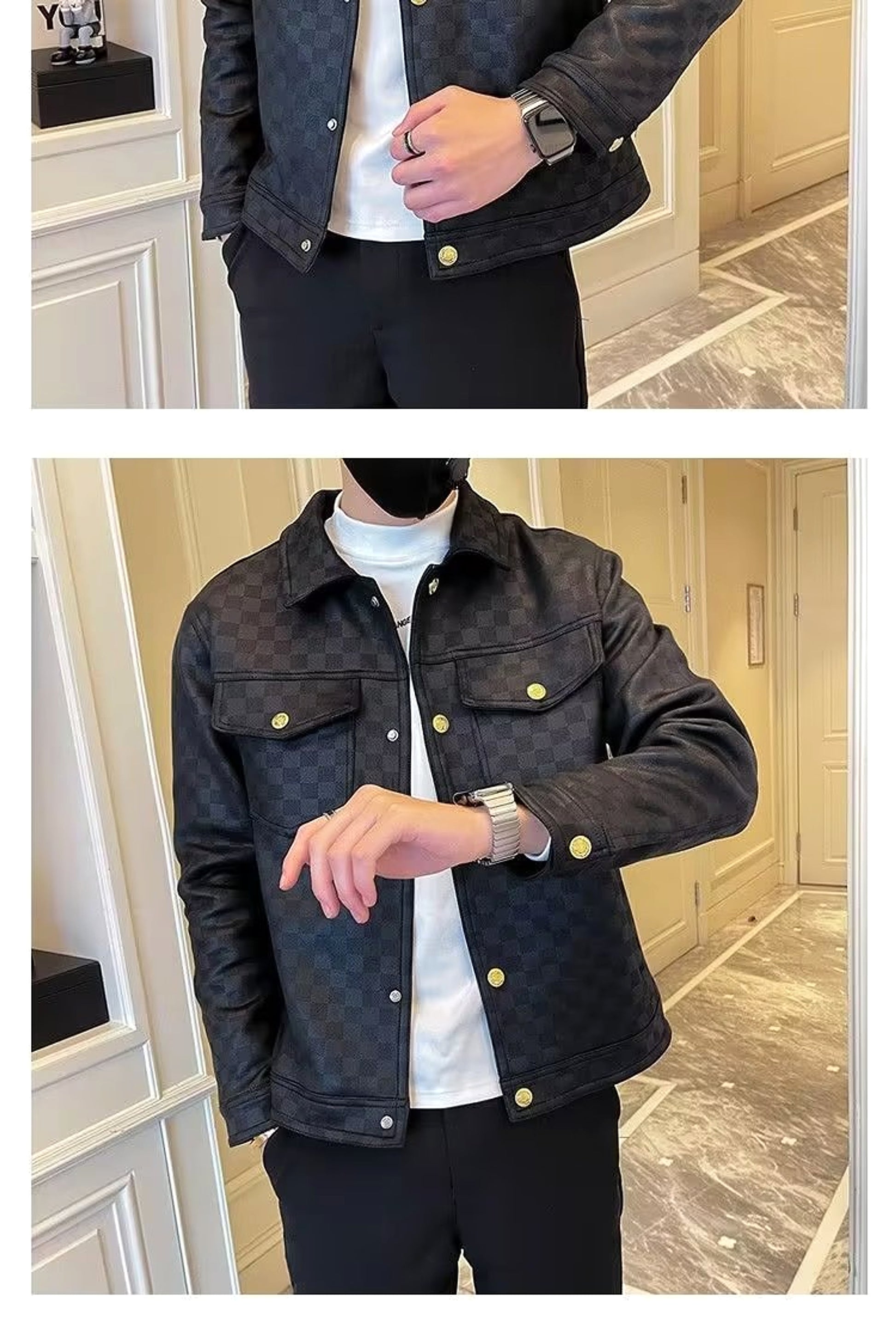 Spring And Autumn Collar Jacket Fashion Men - enhanced image 7