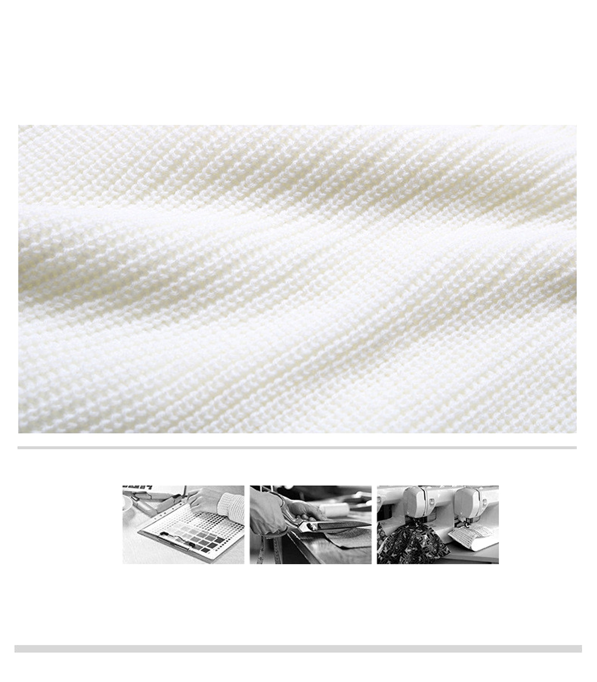 Strapless Stitching Sweater Dress Women Autumn And Winter - enhanced image 7