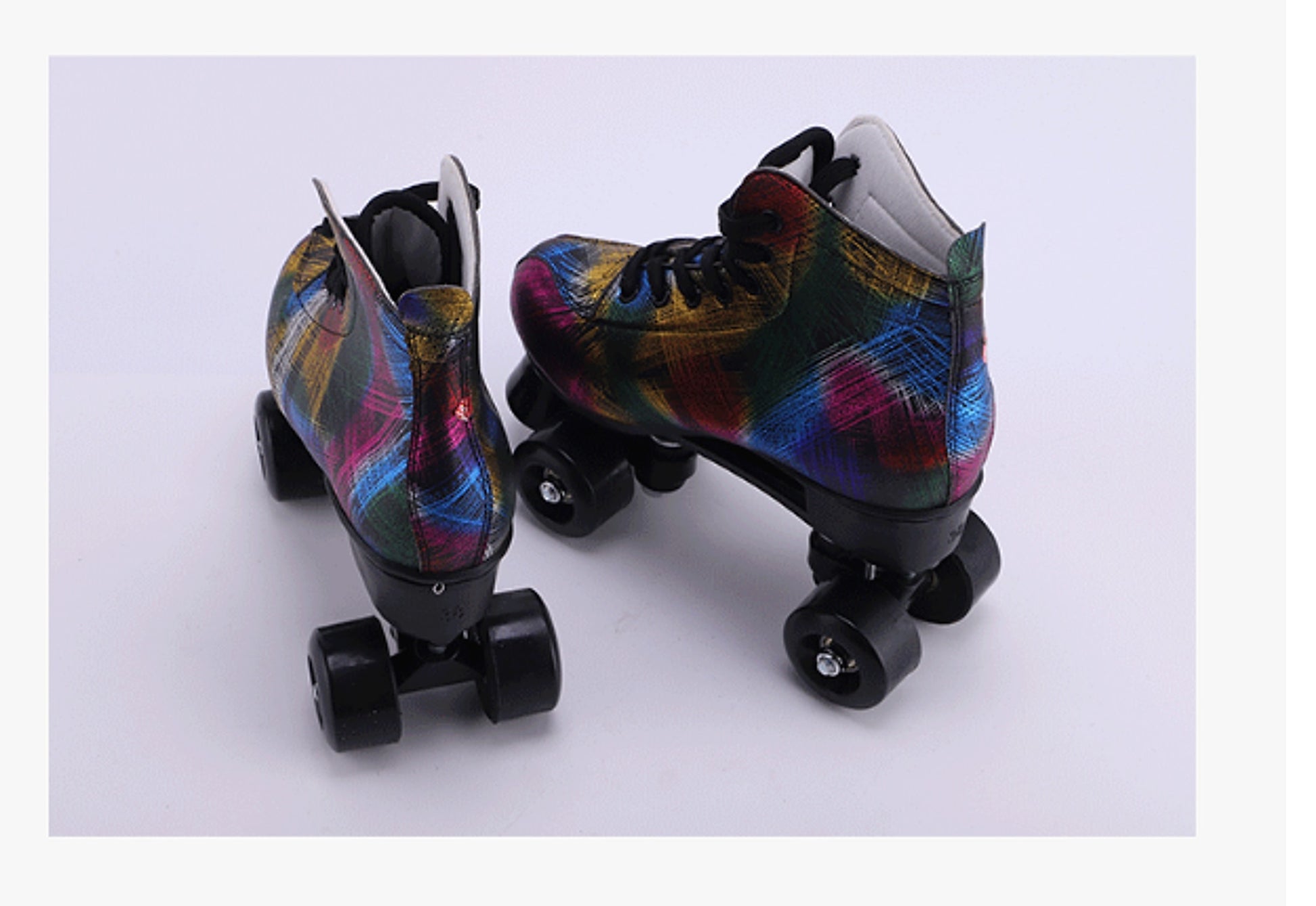 Symphony Feather Double Row Skates Adult Roller Skates Four Roller Skating Flash Skates - enhanced image 7