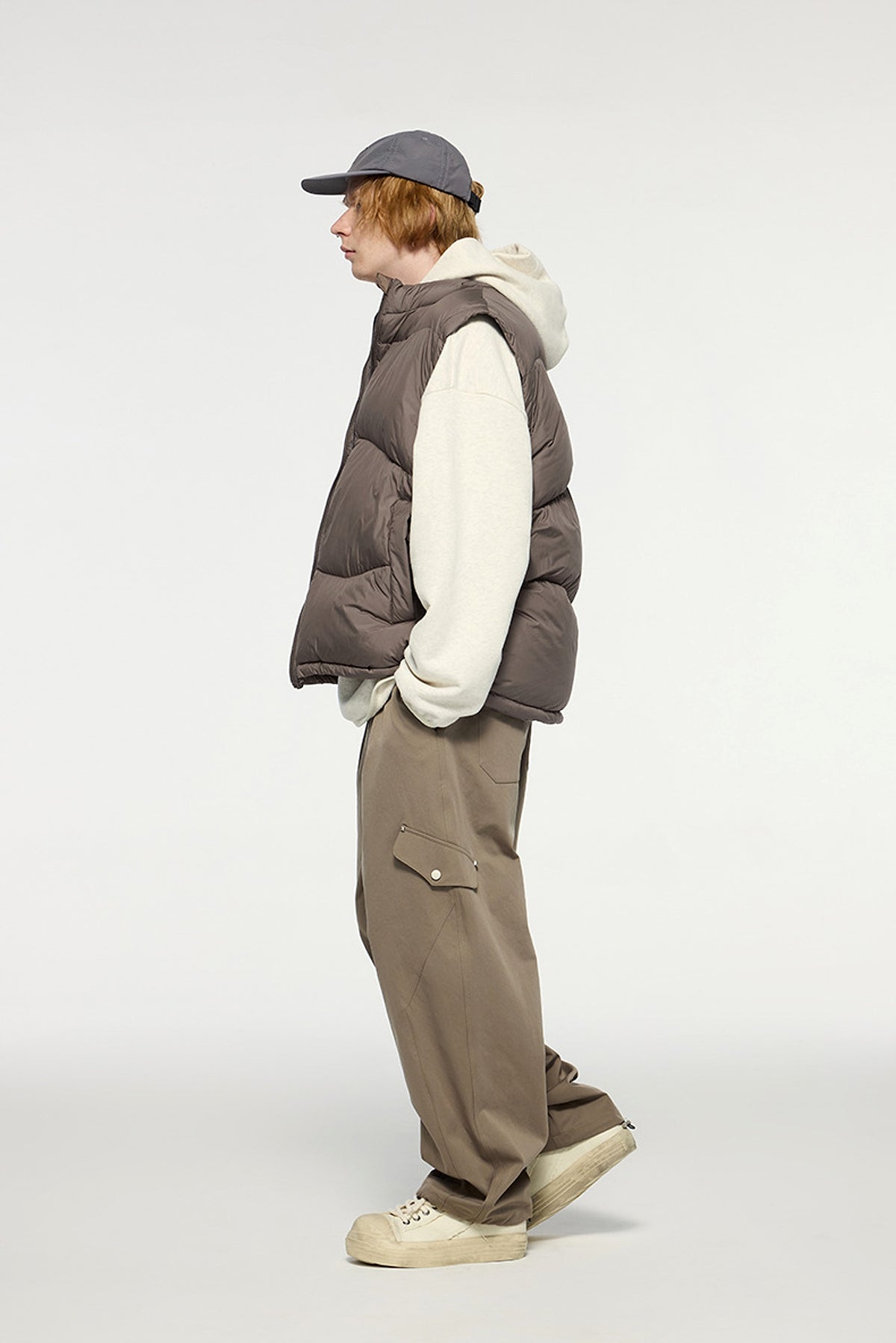 Thin And Portable Puff Down Vest White Duck Down Warm Vest Coat - enhanced image 7
