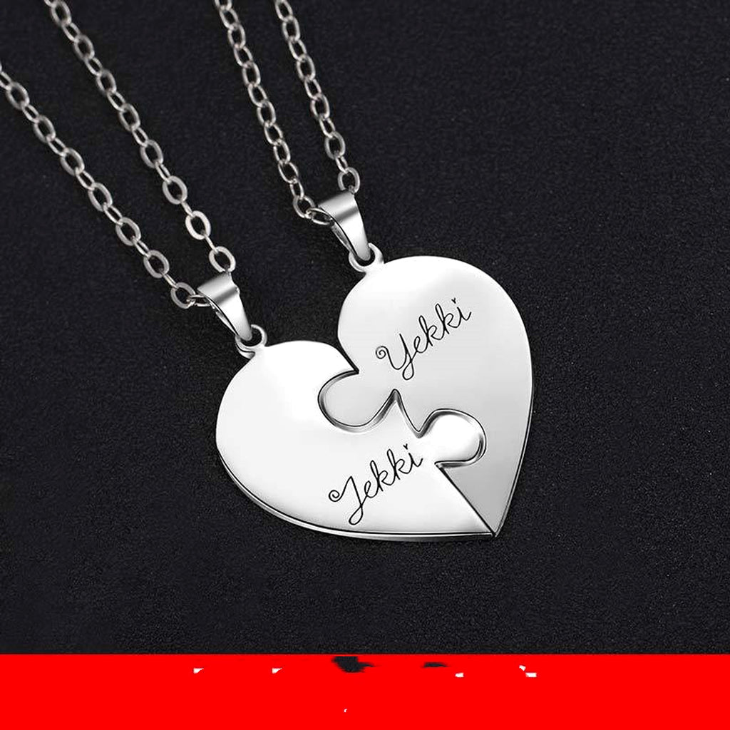 Personalized Family Pendant – Heart Necklace for Siblings & Loved Ones - enhanced image 7