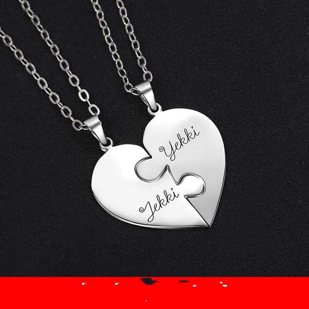 Personalized Family Pendant – Heart Necklace for Siblings & Loved Ones - enhanced image 7