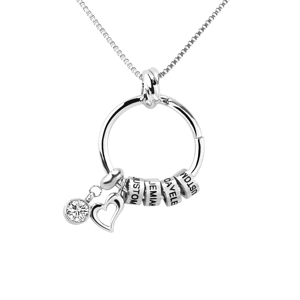 Trendy Love Pendant Exclusive Lettering Necklace With Diamonds - enhanced image 7