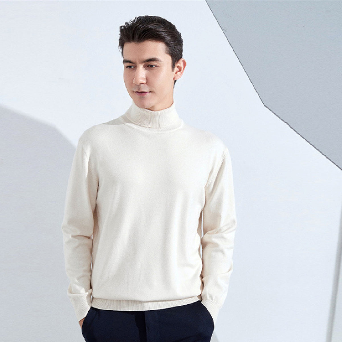 Turtleneck Sweater Men's Casual All-match Bottoming Shirt - enhanced image 7