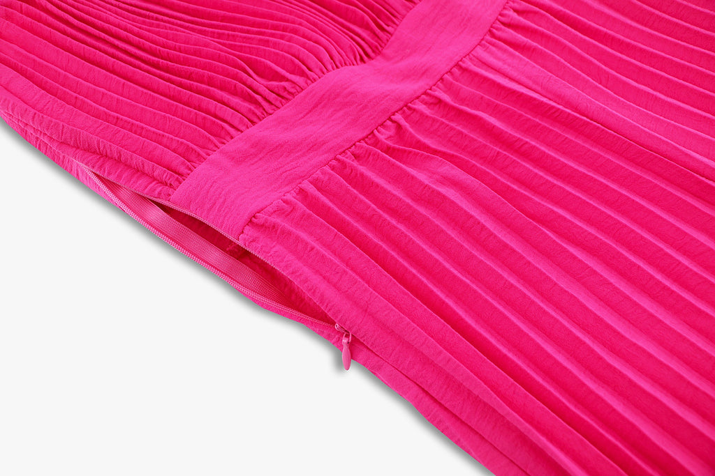 V-neck Suspender Pleated Jumpsuit Women - enhanced image 7