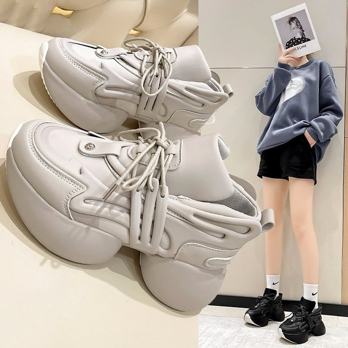 Women's Casual Single Shoe Cross Strap - enhanced image 7