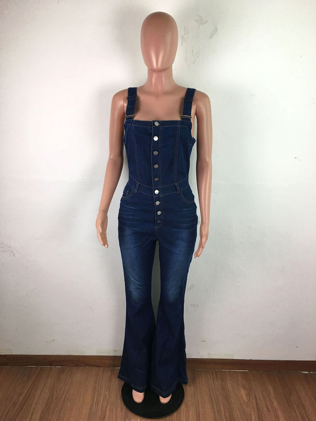 Women's Fashion Casual Denim Jumpsuit - enhanced image 7