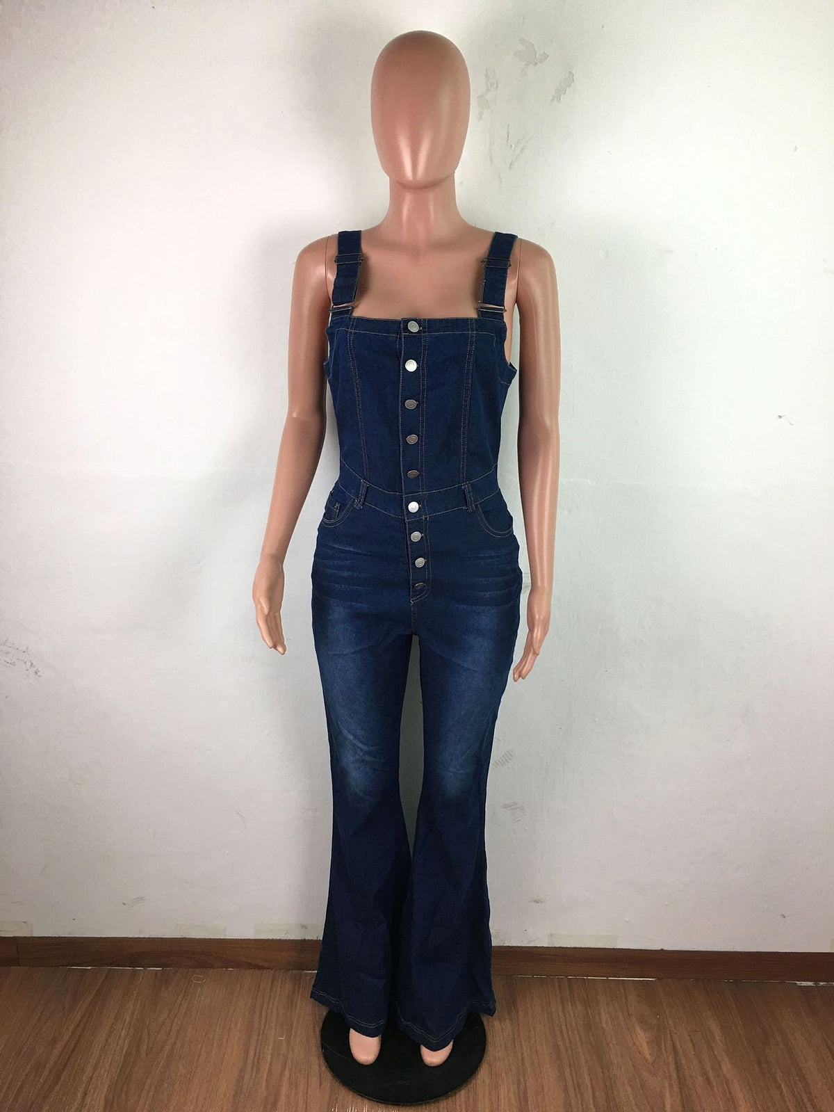 Women's Fashion Casual Denim Jumpsuit - enhanced image 7