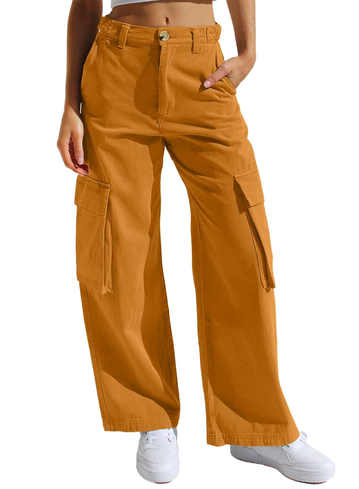Women's Multi-pocket Loose Casual Denim Trousers Jeans - enhanced image 7