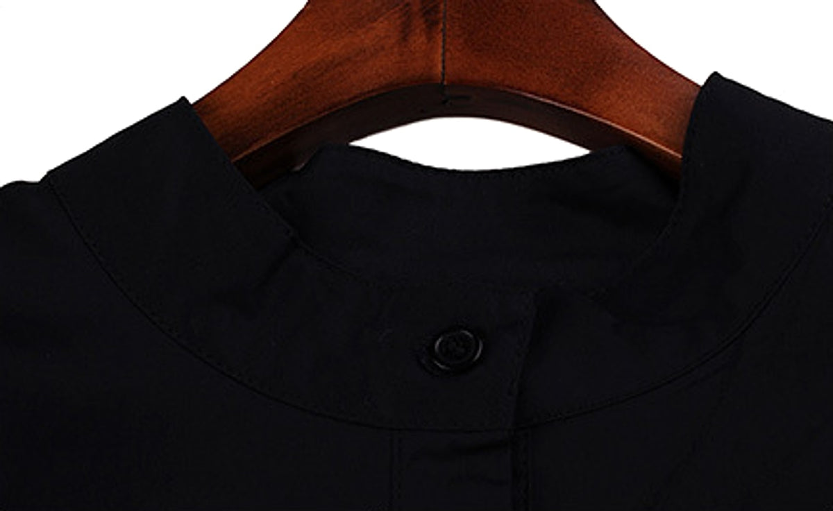 Women's Spring And Autumn Stand Collar Slim Mid-length - enhanced image 7