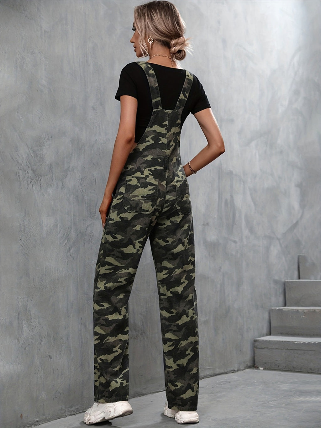 A.1 Women's Street t Denim Suspender Pants (Jeans) Jumpsuit - enhanced image 7