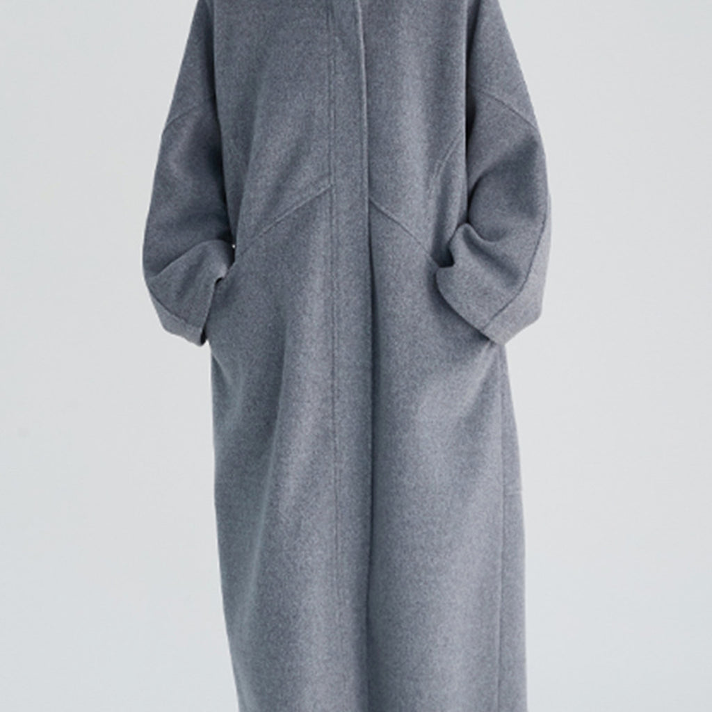 Women's Woolen Overcoat Long Coat Jacket - enhanced image 7