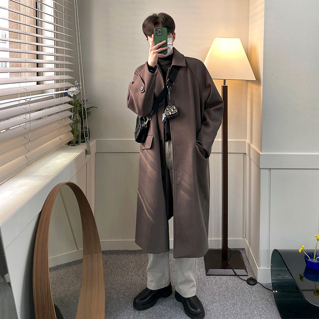 WoolElite™ Men's Long Coat – Autumn & Winter Classic - enhanced image 7
