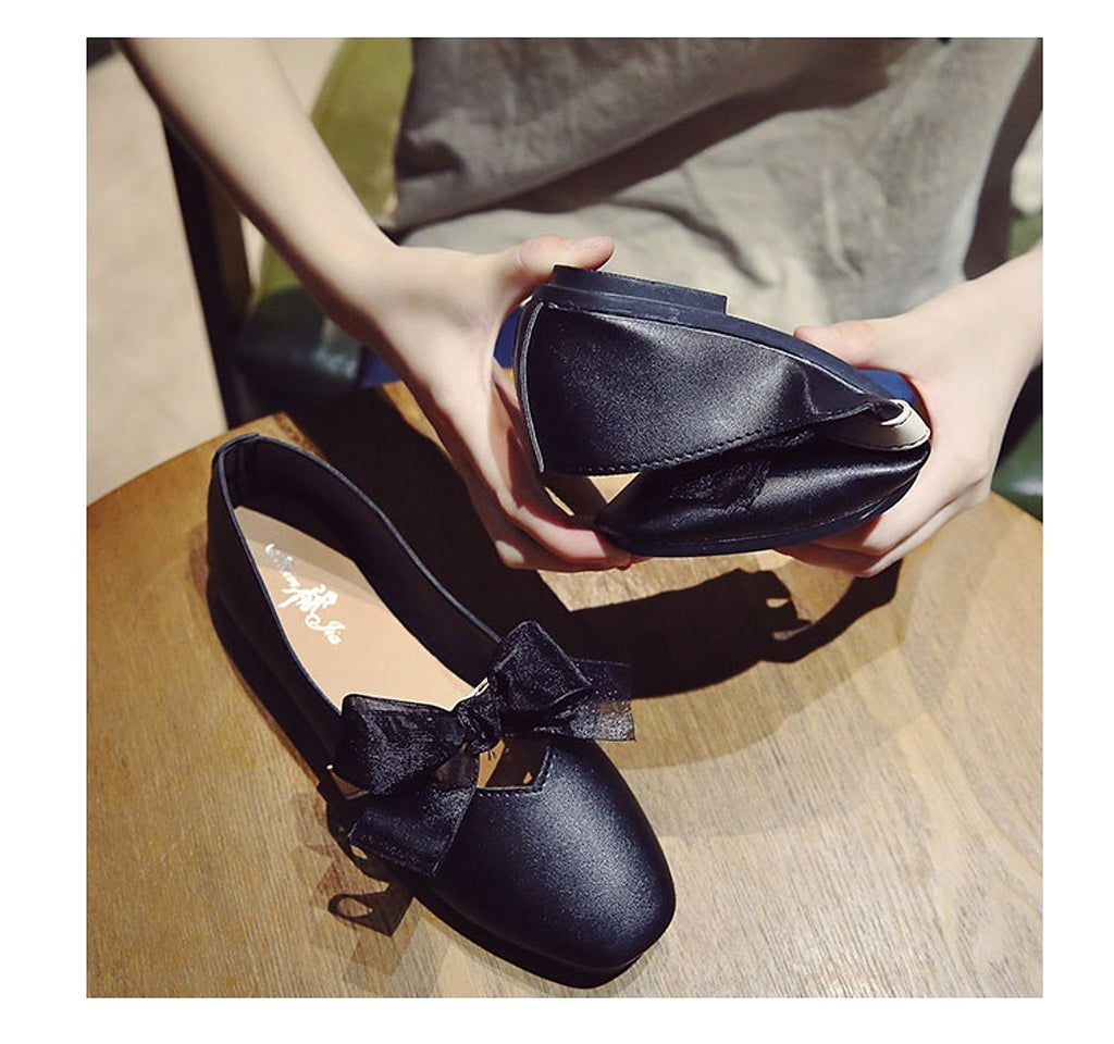Zinia - Tie Flat Womens Shoes - enhanced image 7