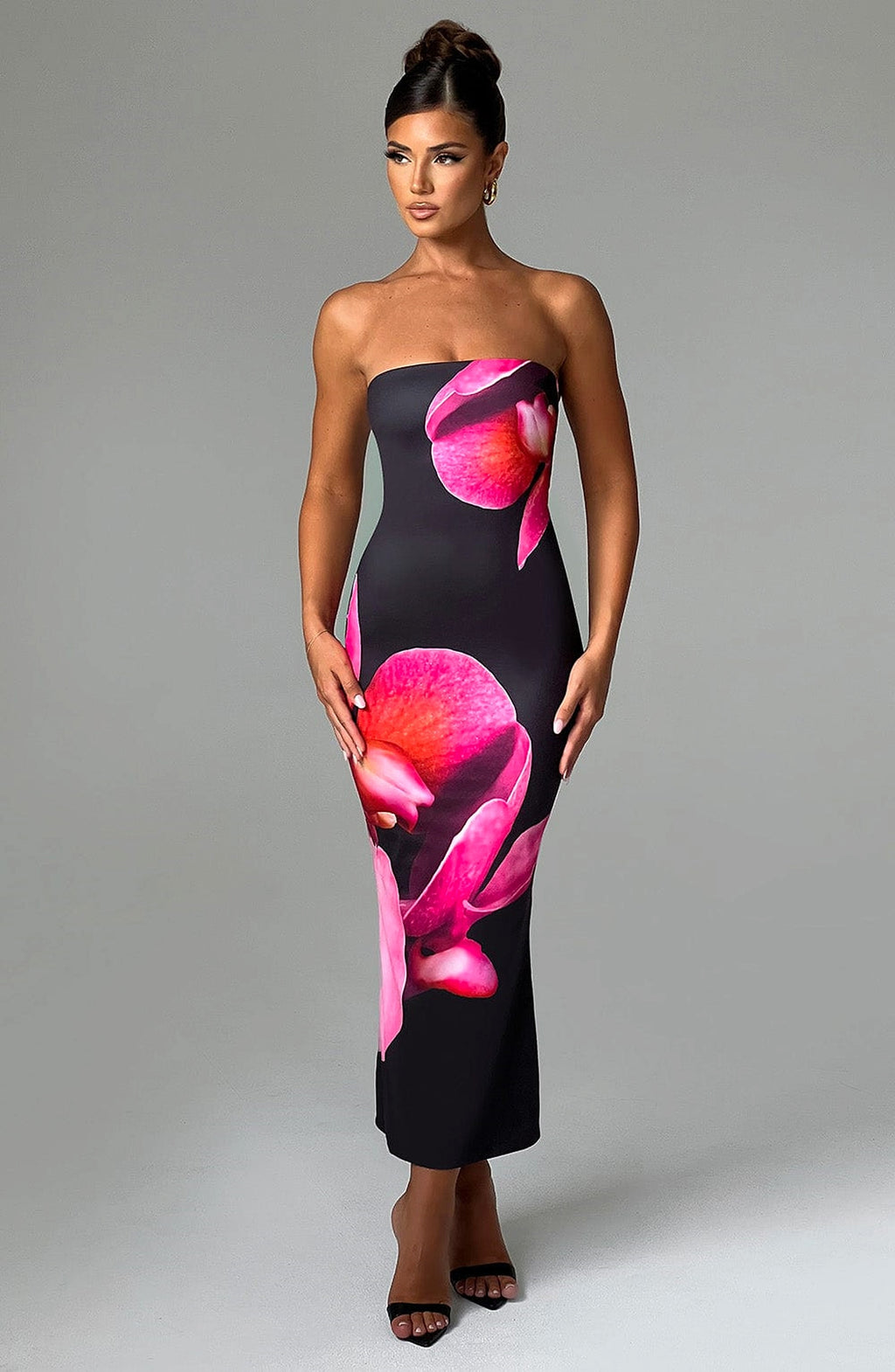 25 Edition – Backless Floral Draped Tube Maxi Dress (NICHE) - enhanced image 8