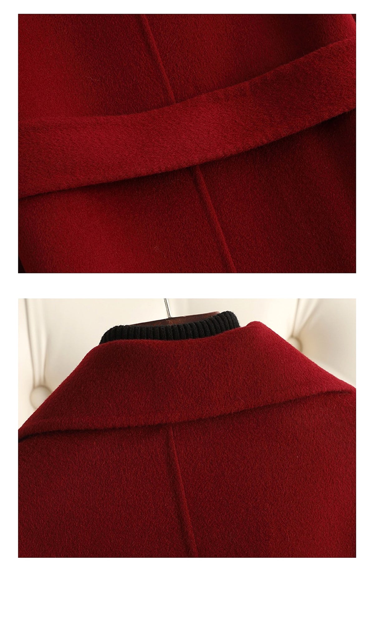 Autumn & Winter Temperament Korean Wool Coat for Women – Elegant & Slim Fit - enhanced image 8