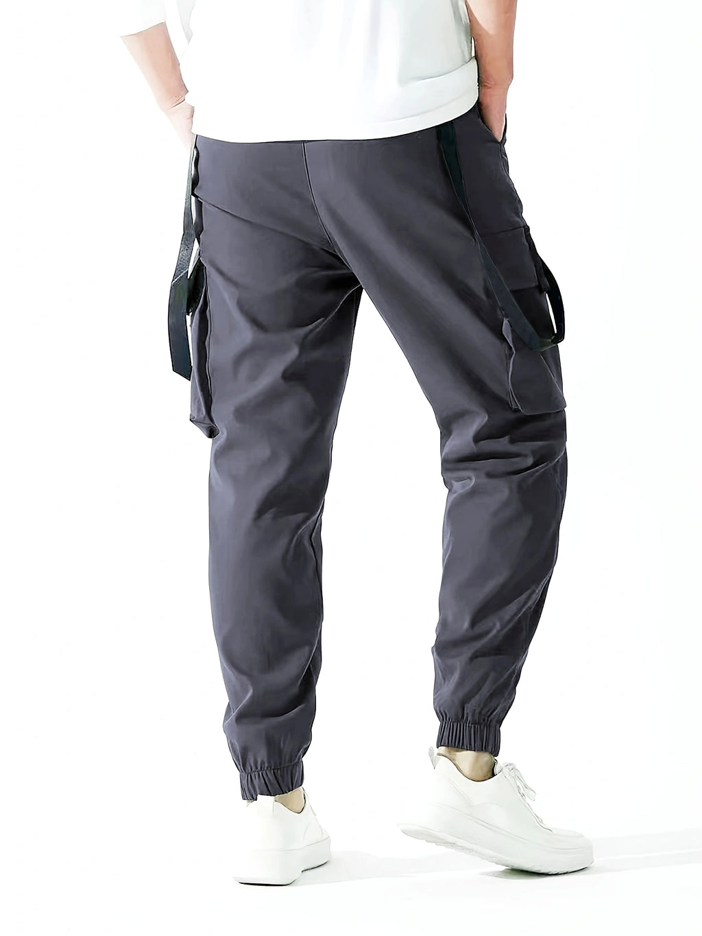 B.1 Ribbon Overalls Drawstring Sports Trousers Pants - enhanced image 8