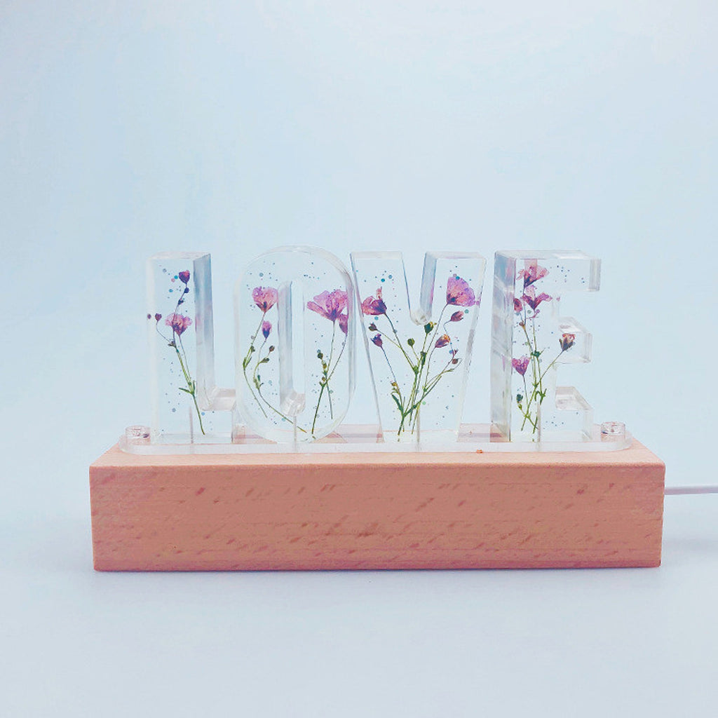 BloomLetter™ – Personalisierbares Blumen-Nachtlicht mit Holzrahmen & LED - enhanced image 8