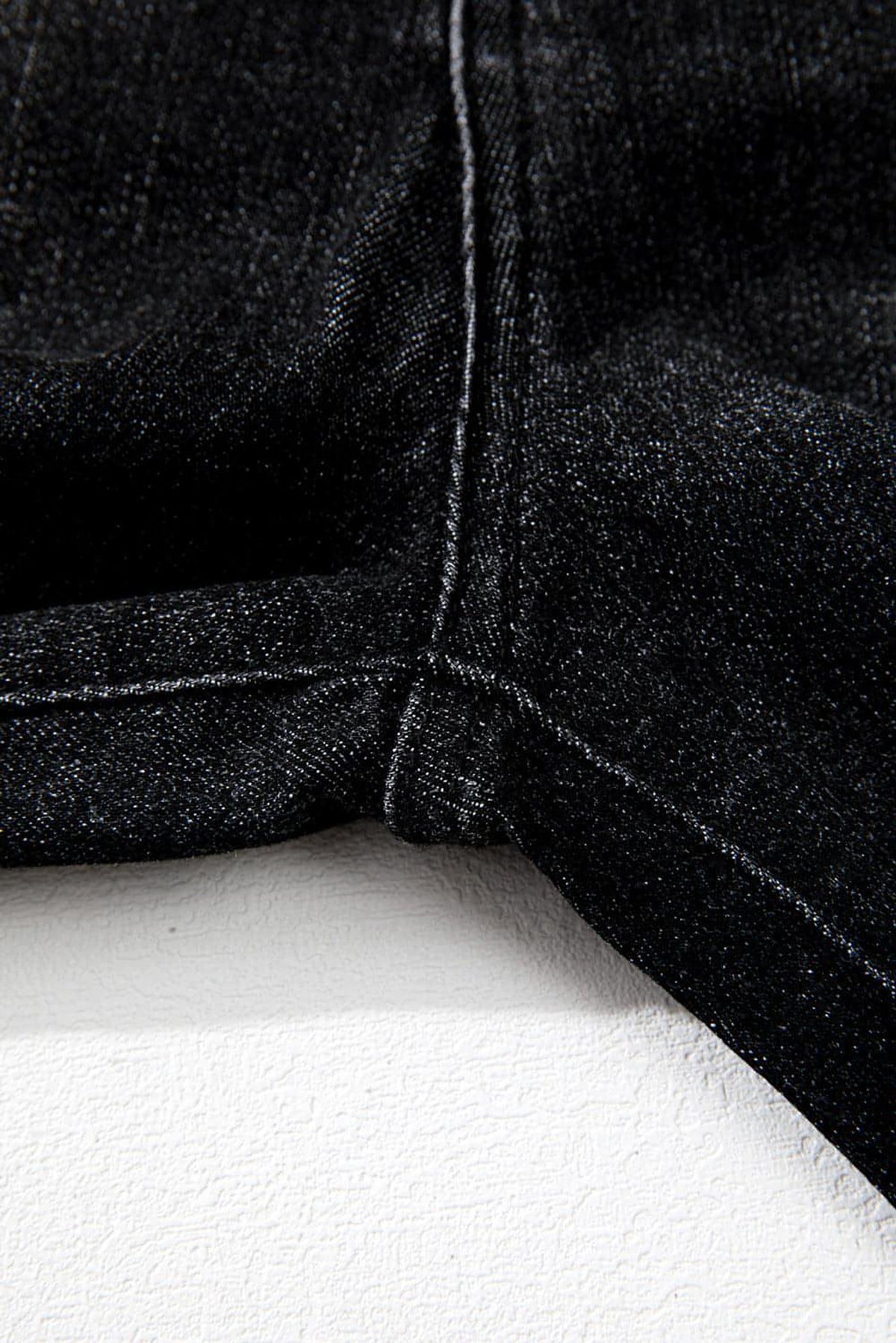 Carbon Grey Mineral Wash Raw Hem High Waist Flared Jeans - enhanced image 8
