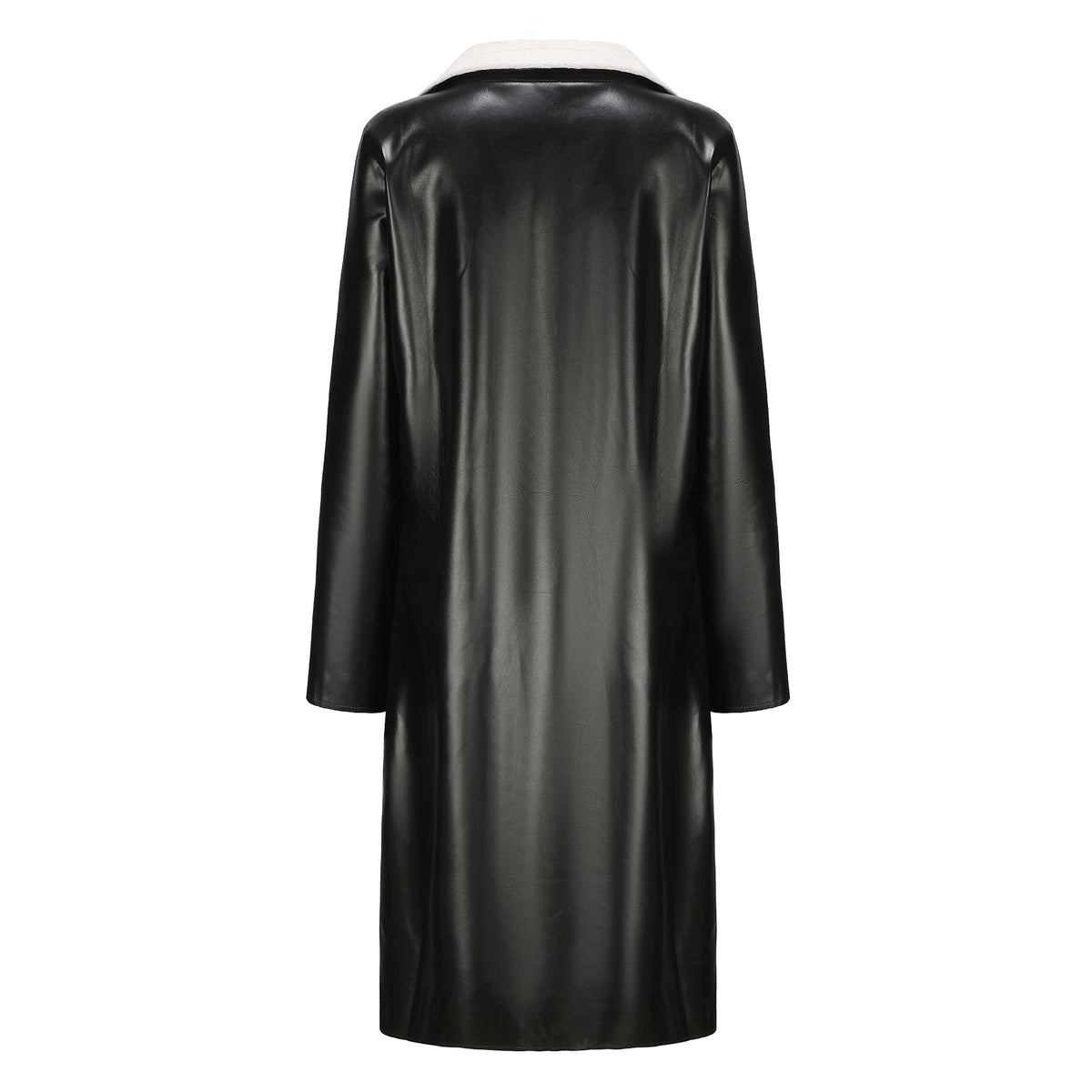 A1. Casual Leather Thickened Loose Fashionable Jacket - enhanced image 8