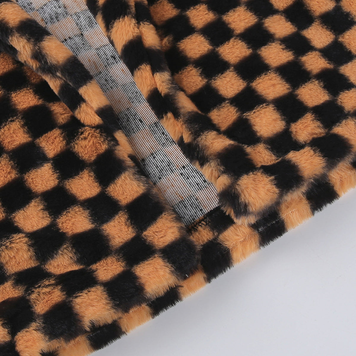 Checkerboard Plaid Sweater Women Street Hipster Blouse - enhanced image 8