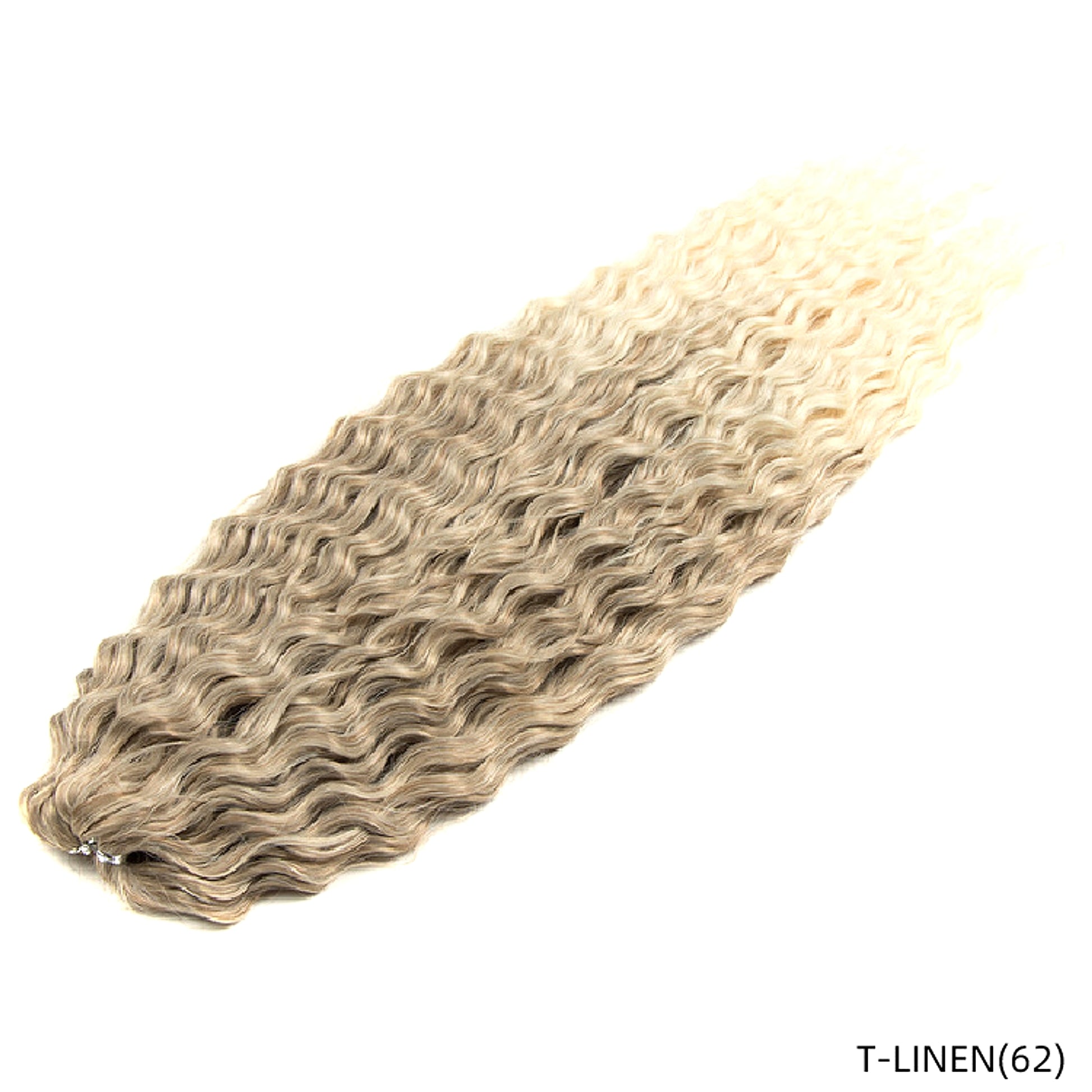 LuxeWave - Chemical Fiber Water Ripple Crochet Curls Hair Extensions - enhanced image 8