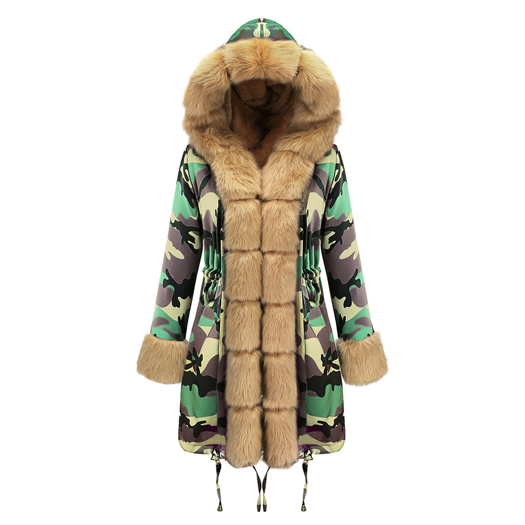 Color-Blocked Arctic Fur Parka – 25 Edition - enhanced image 8