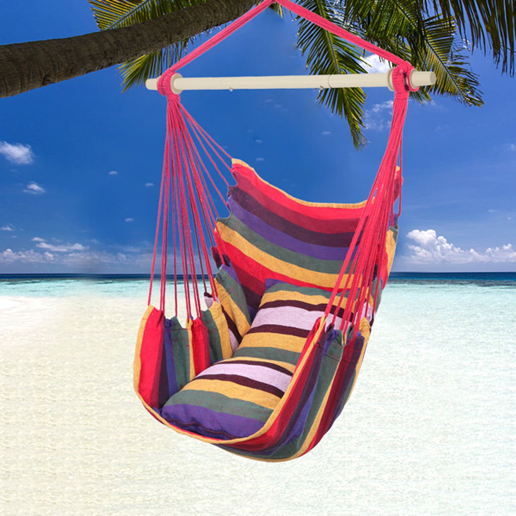 CozyCloud™ – Rainbow Hanging Chair with 2 Cushions - enhanced image 8