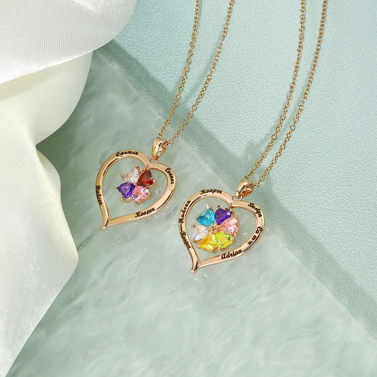 Elegant Copper Creative Personality Diamond-embedded Peach Heart Necklace - enhanced image 8