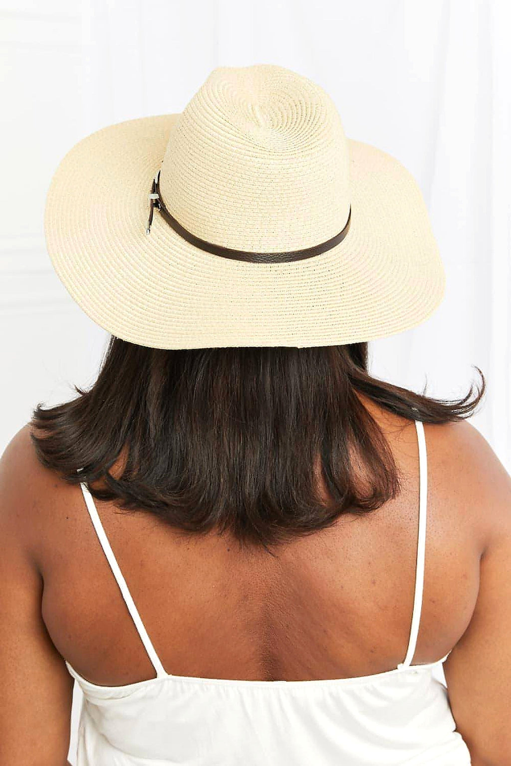 Fame Boho Summer Straw Fedora Hat - enhanced image 8